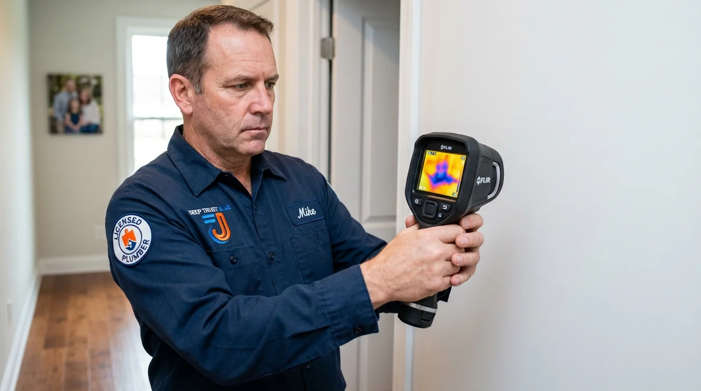 Thermal imaging leak detection by Johns Plumbing LLC in Battle Ground